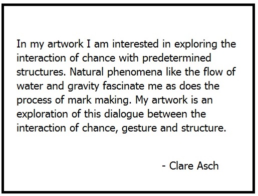 Artist statement for Boston area artist Clare Asch
